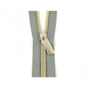 108" Zipper | Gold, Grey Sallie Tomato