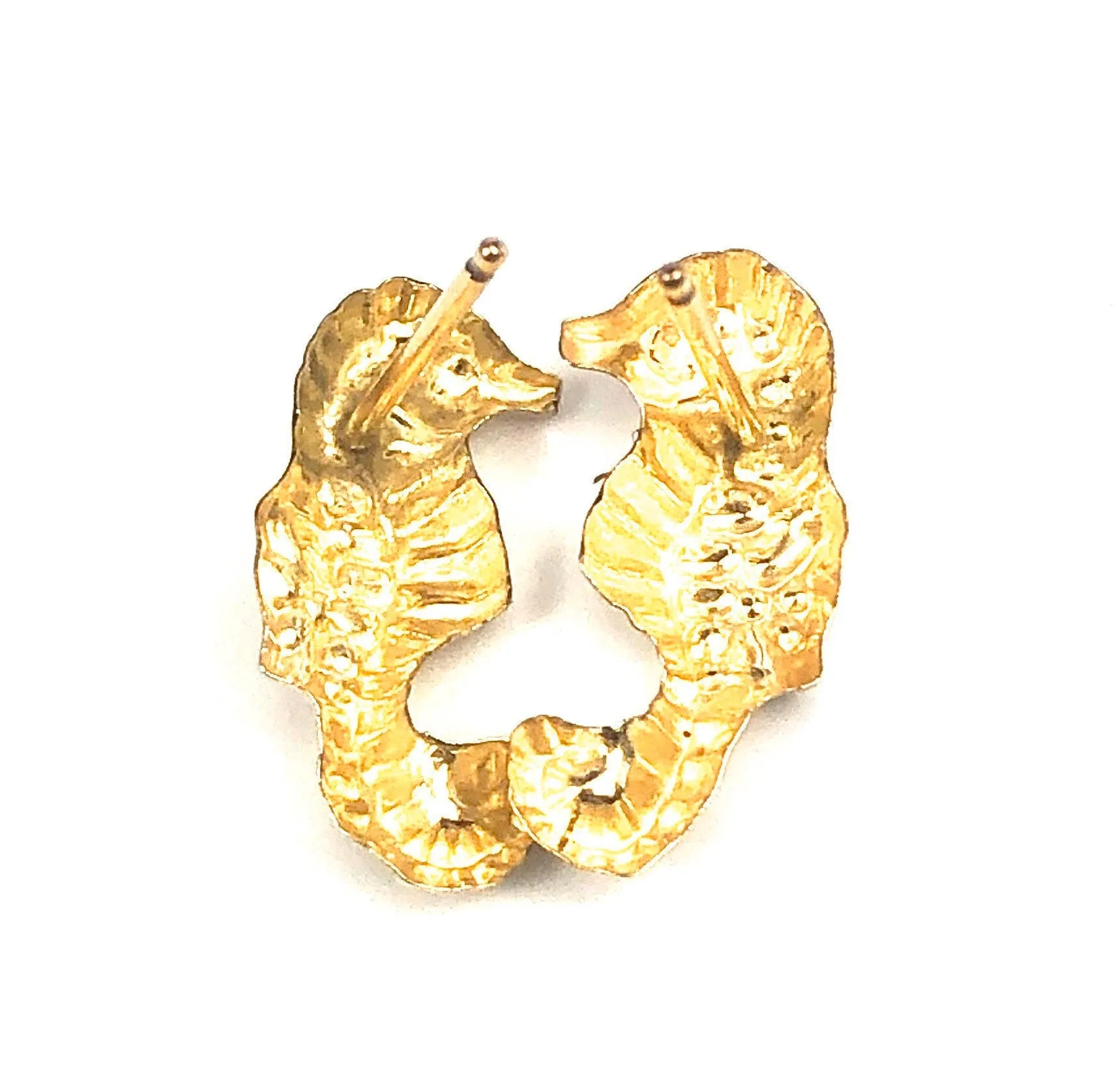 14KGF sea horse stud earrings, 14K gold filled , SKU #T124-1