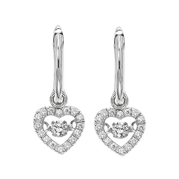 14KT White Gold & Diamonds Stunning Fashion Earrings - 1/10 ctw