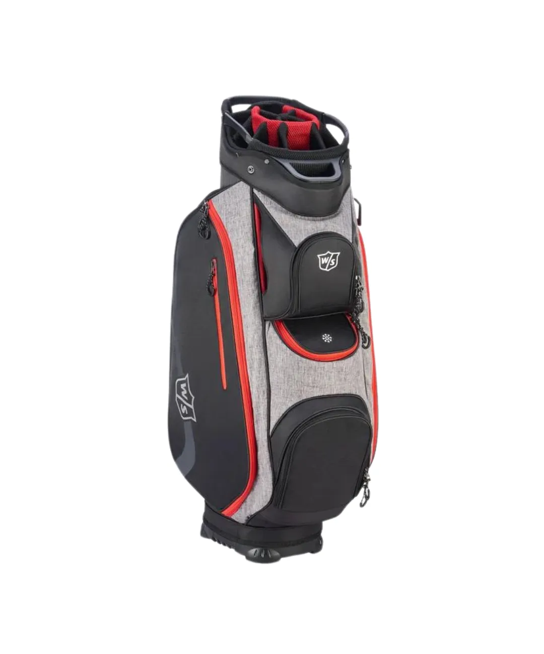 2024 Wilson Xtra Cart Bag - Black/Grey/Red