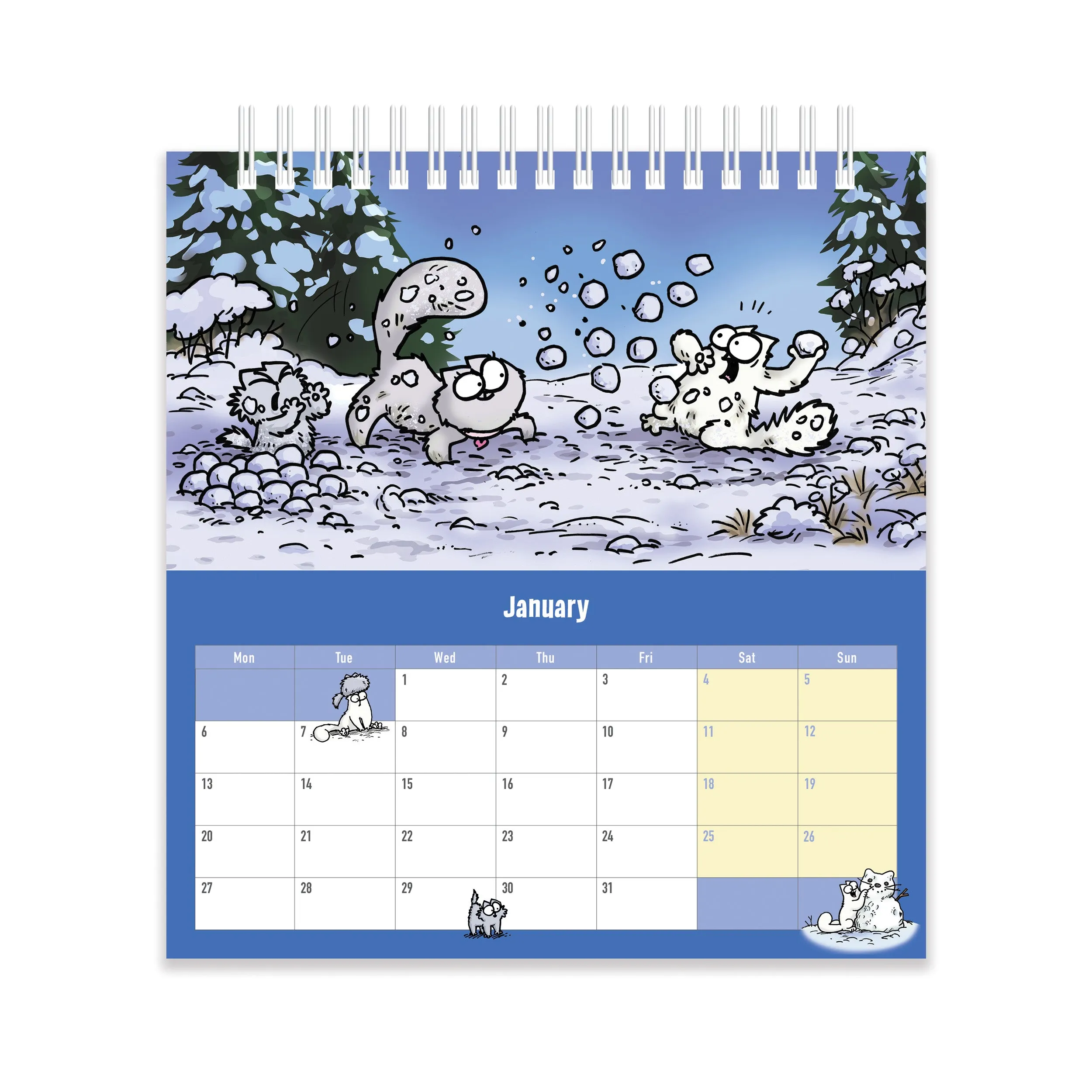 2025 Simon's Cat Desk Easel Calendar