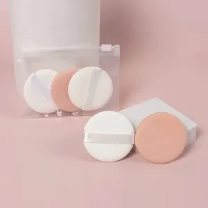 5Pcs Makeup Puff Soft Portable Air Cushion Makeup Sponges For Liquid Cream Foundation And Powder Round Powder Puff With Bag