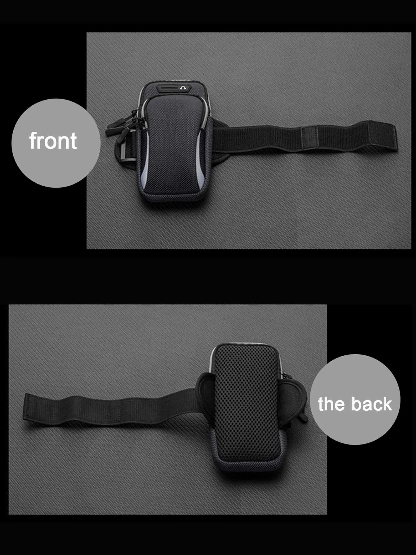 6.5 Inch Color Block Outdoor Phone Arm Bag