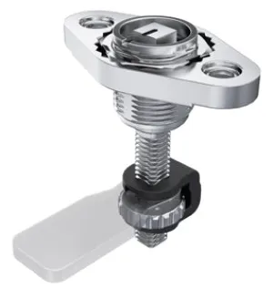 7-087 flush-mounted stainless steel compression latch with knurled wheel adjustment (L=37mm)