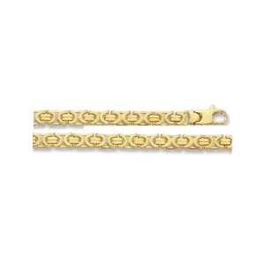 9K Yellow Gold Byzantine Chain BR258