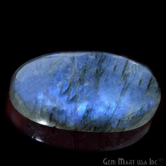 AAAmazing Labradorite 34x20mm Stunning Blue Fire Gem Cabochon