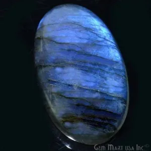 AAAmazing Labradorite 34x20mm Stunning Blue Fire Gem Cabochon