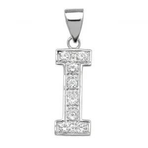 Acotis Silver Pendant Zirconia Initial G6127/I