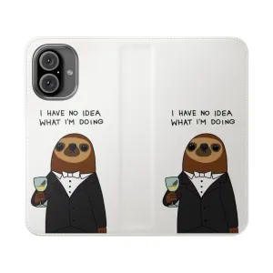 Adorable Sloth Flip Phone Case for Animal Lovers