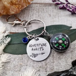 Adventure Awaits Keychain