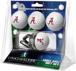 Alabama Crimson Tide 4 Golf Ball Gift Pack with CaddiCap Ball Holder