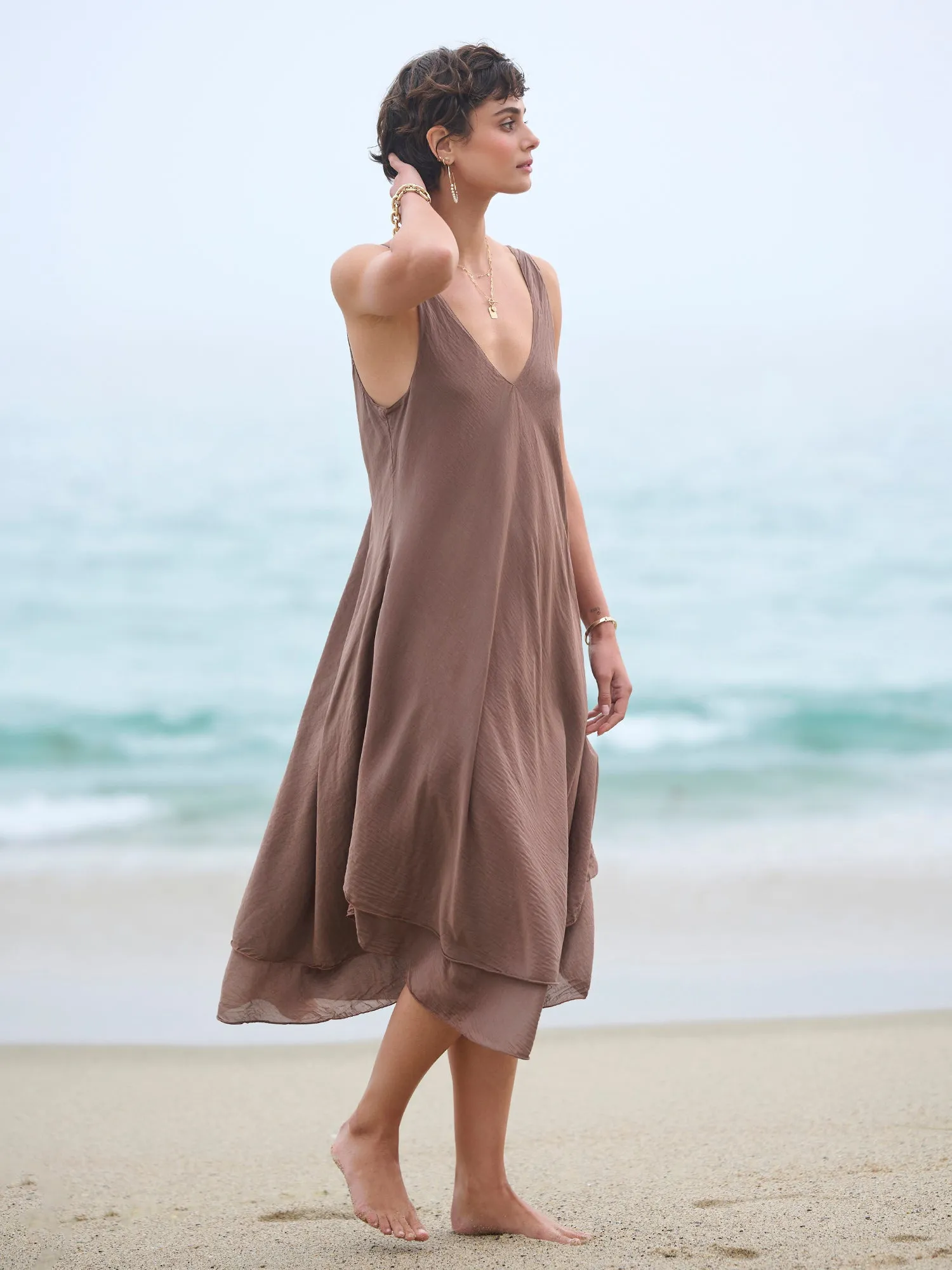 Andi Cotton Silk Dress