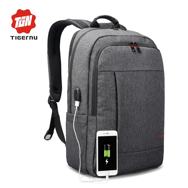 Anti-thief USB bagpack 15.6inch Travel Laptop Backpack (Free Shipping)