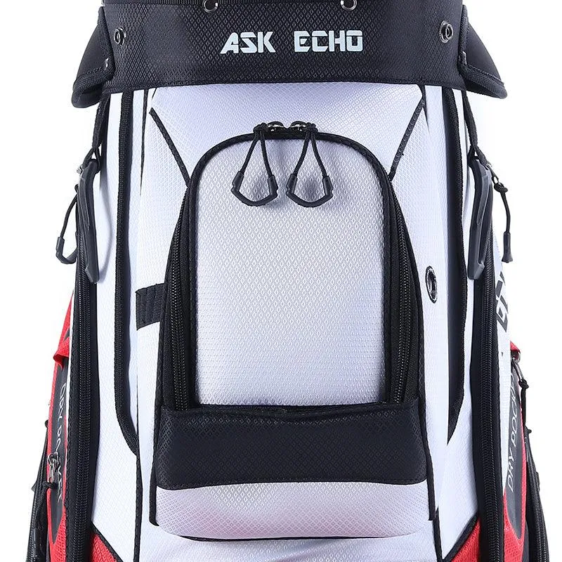 Ask Echo T-LOCK 2.0 14 Way Organizer Dividers Golf Soundless Cart Bag / White