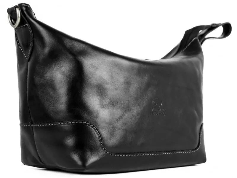 Autumn Leaves - Leather Toiletry Bag