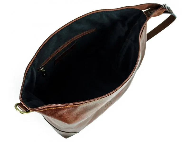 Autumn Leaves - Leather Toiletry Bag