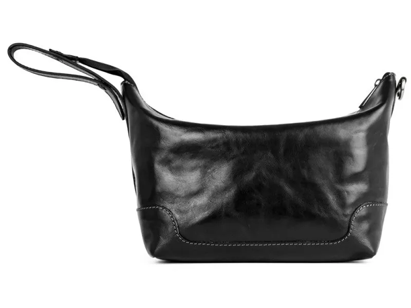 Autumn Leaves - Leather Toiletry Bag