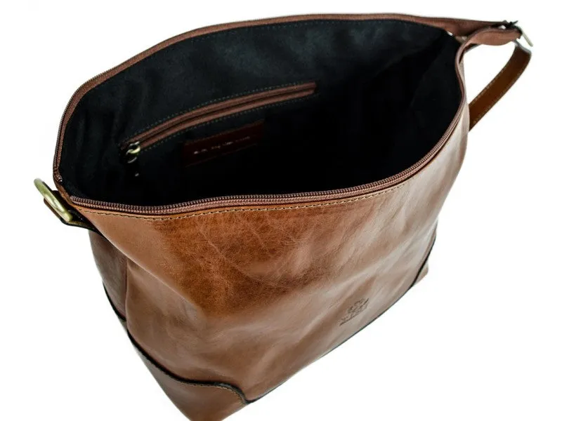 Autumn Leaves - Leather Toiletry Bag