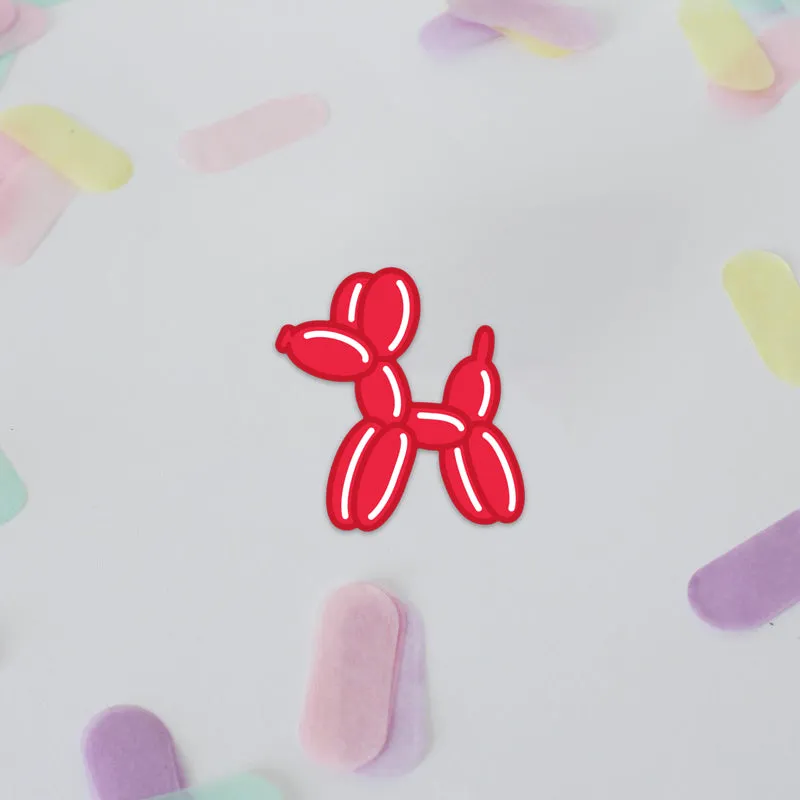 Balloon Dog Sticker (Red)