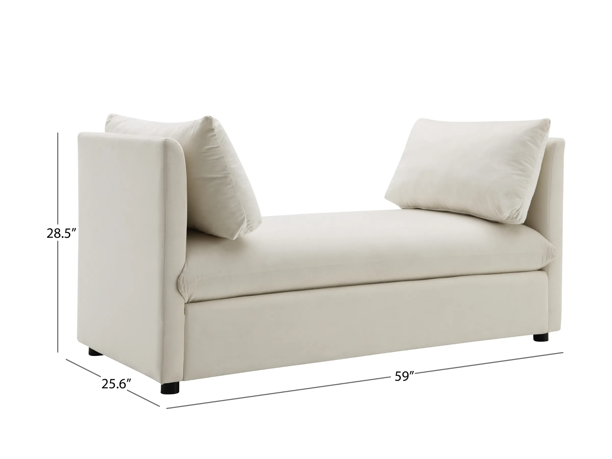 Becca 59" Upholstered Daybed