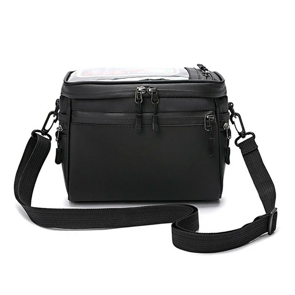 Bicycle Handlebar Bag Cycling Bike Front Tube Bag Bike Pannier Shoulder Bag Carrier Pouch