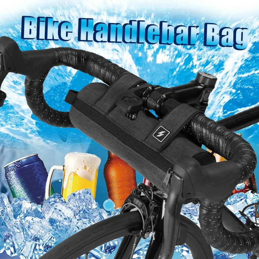 Bike Handlebar Bag Cycling Top Tube Bag Bike Bicycle Front Frame Bag Cycling Strap-on Storage Bag