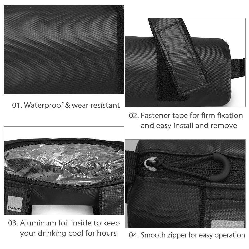 Bike Handlebar Bag Cycling Top Tube Bag Bike Bicycle Front Frame Bag Cycling Strap-on Storage Bag