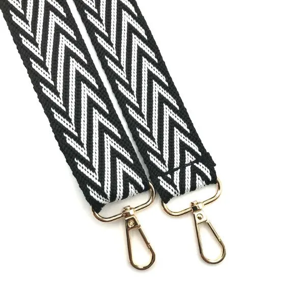 Black Chevron Bag Strap