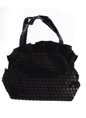 Black Frilled Sequin Handbag