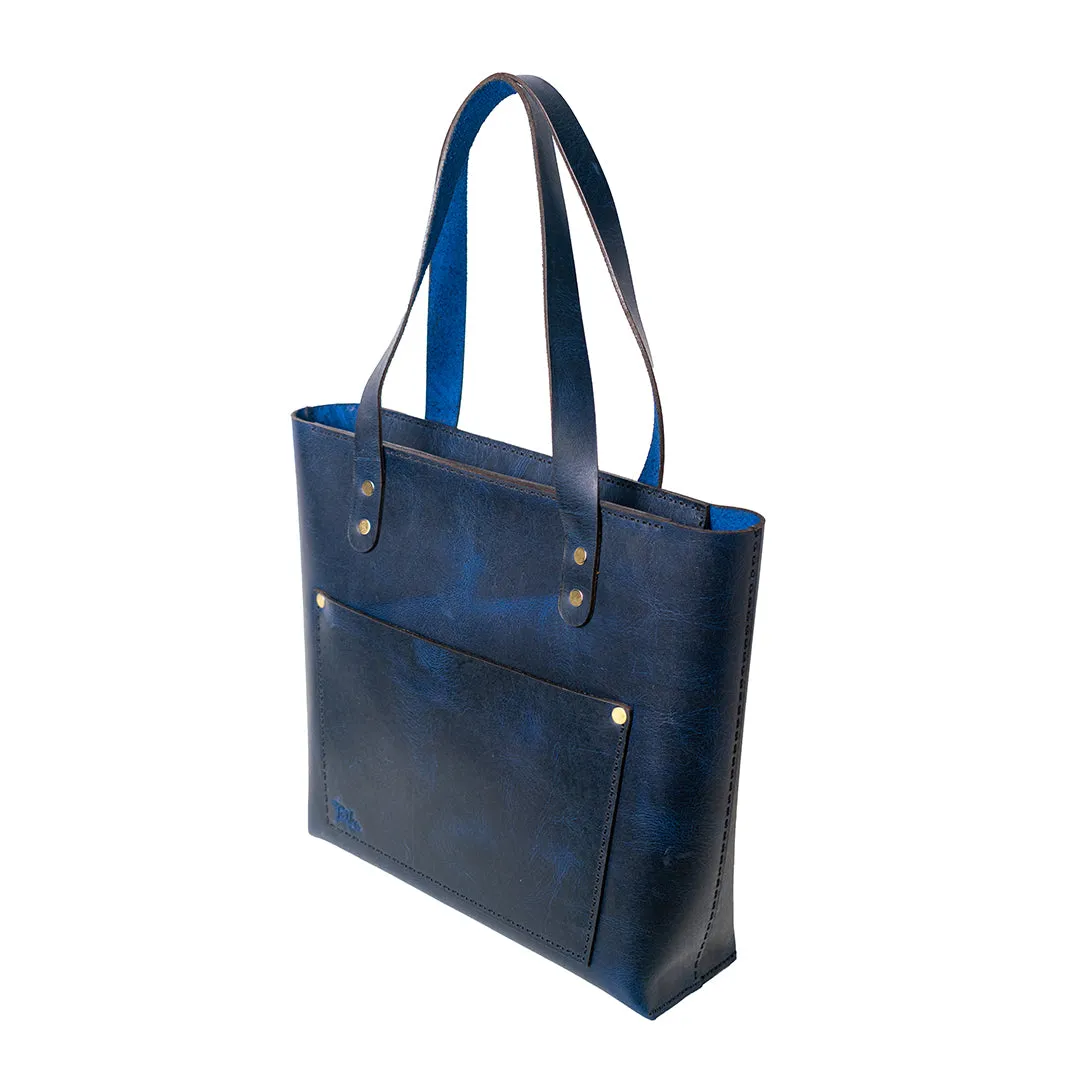 Blue Luxurious Tote Bag