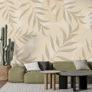 Boho Leafs Wallpaper Mural: Stunning Décor for Any Space