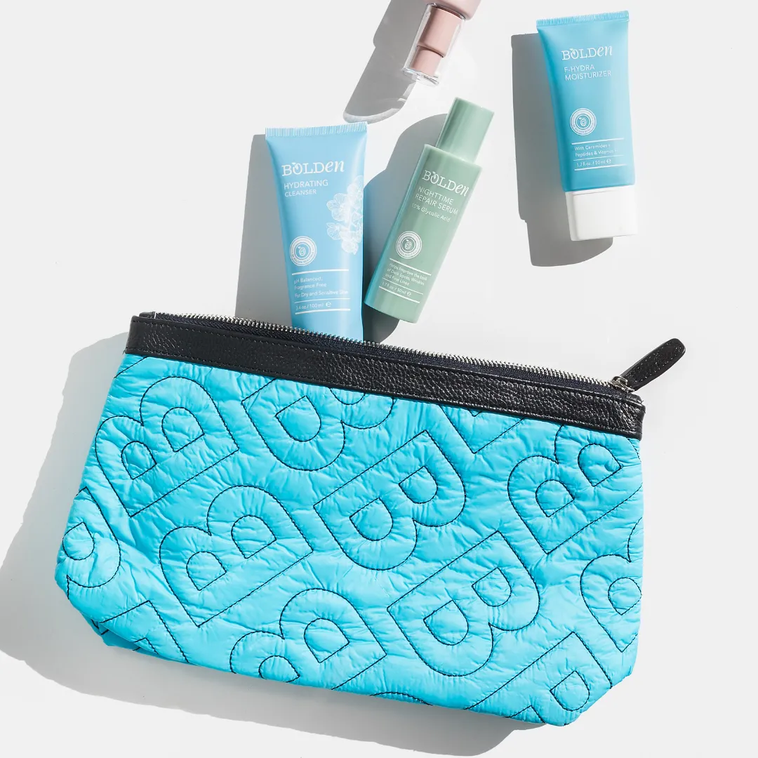 Bolden Quilted Beauty Bag | Luxury Skincare & Makeup Essential