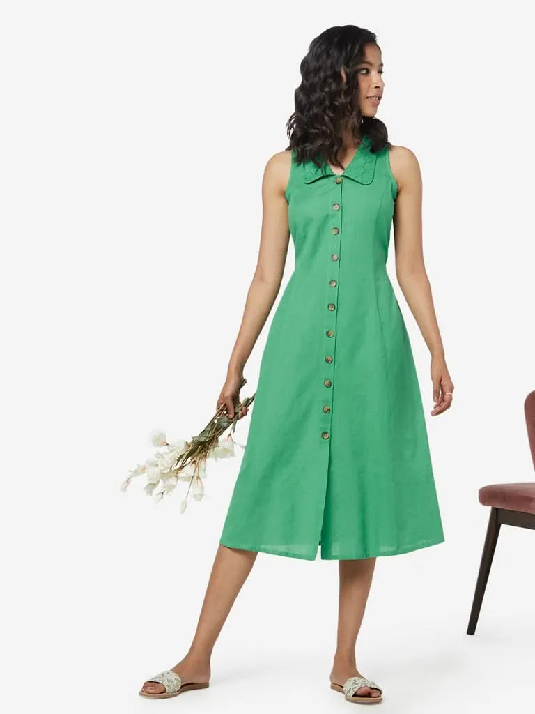 Bombay Paisley Green Shirtdress