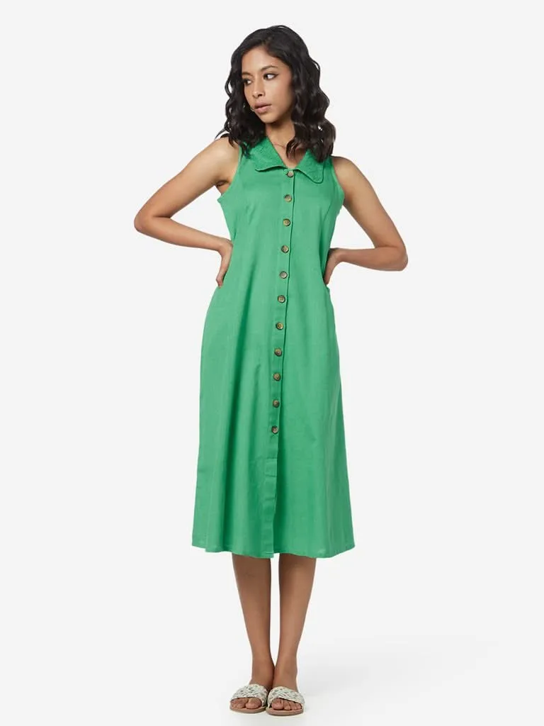 Bombay Paisley Green Shirtdress