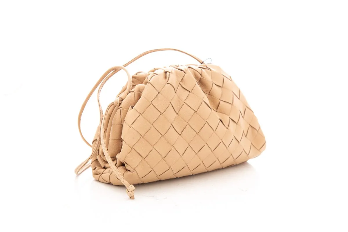 Bottega Veneta Beige Mini Pouch Handbag