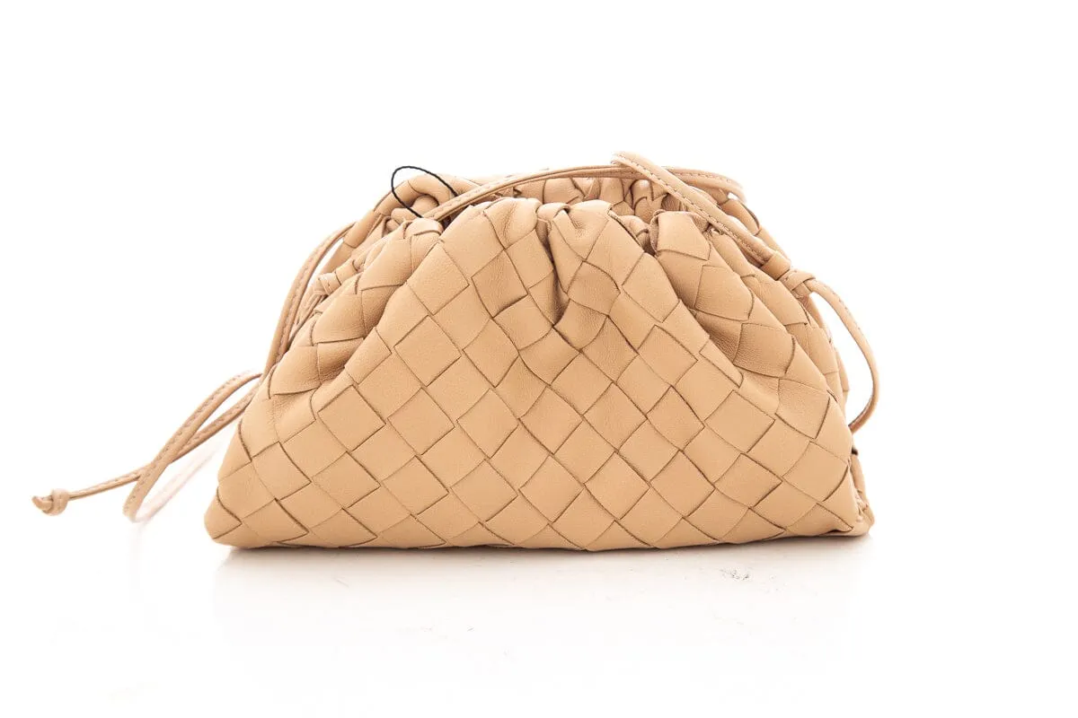 Bottega Veneta Beige Mini Pouch Handbag