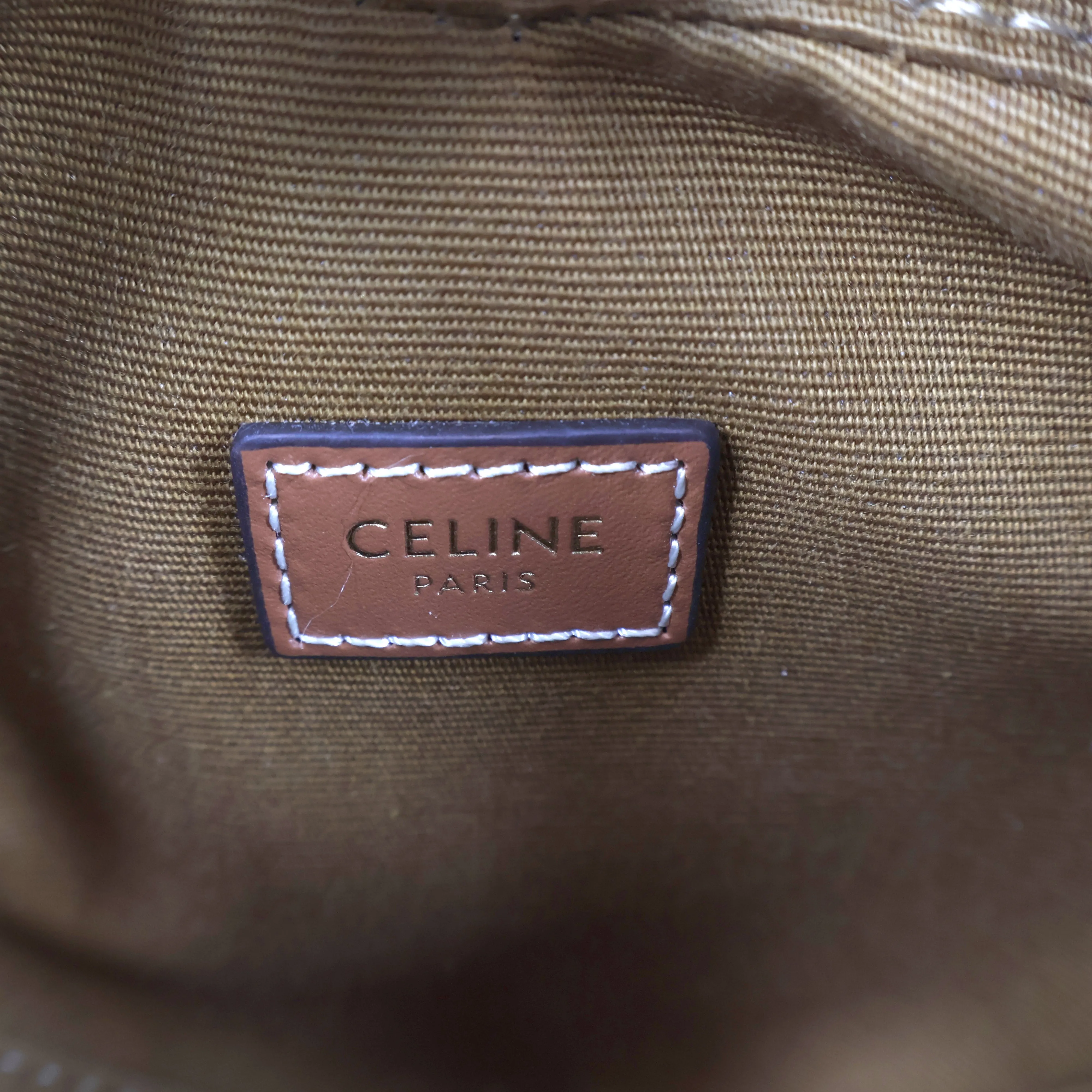 Celine Heart Triomphe Bag Tan