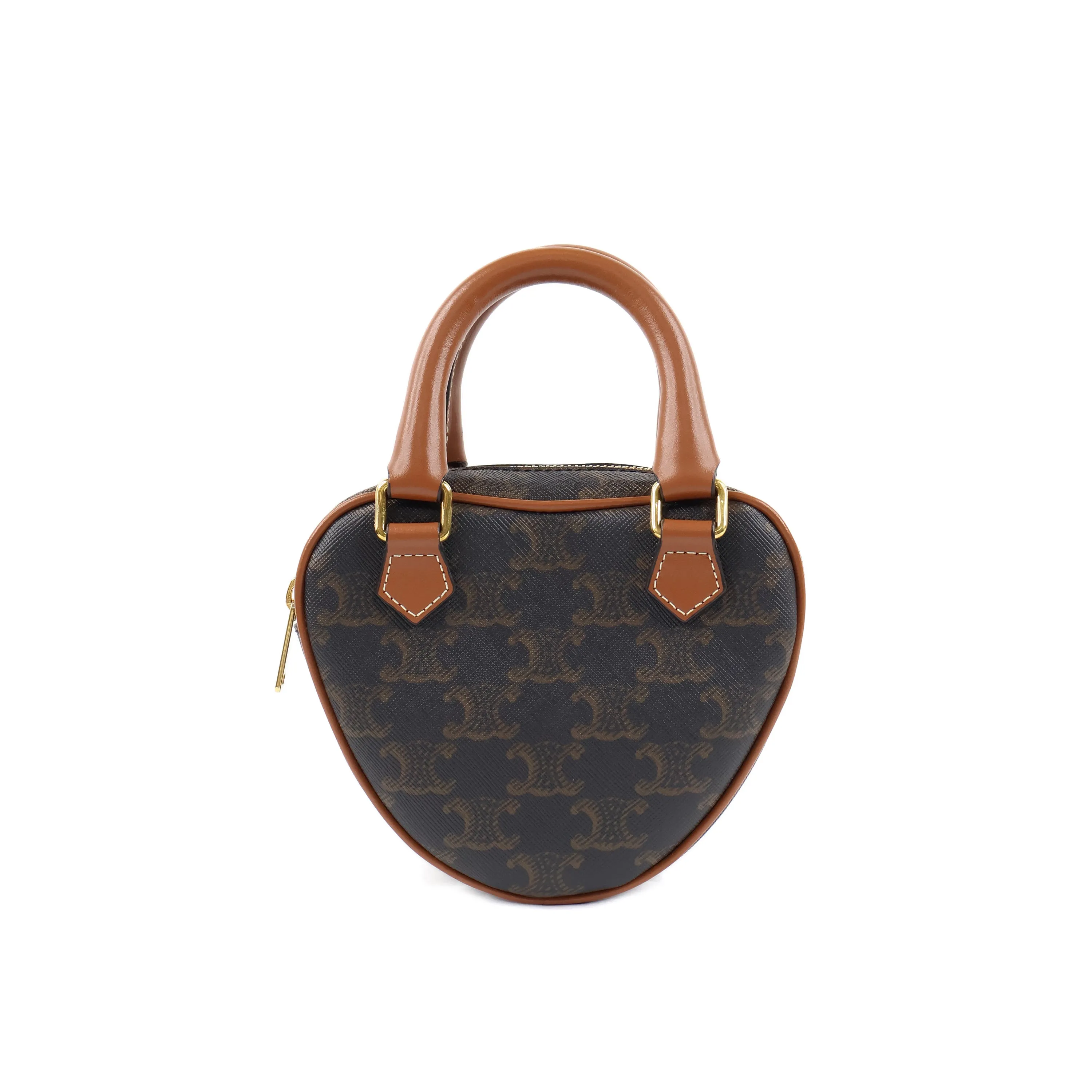 Celine Heart Triomphe Bag Tan