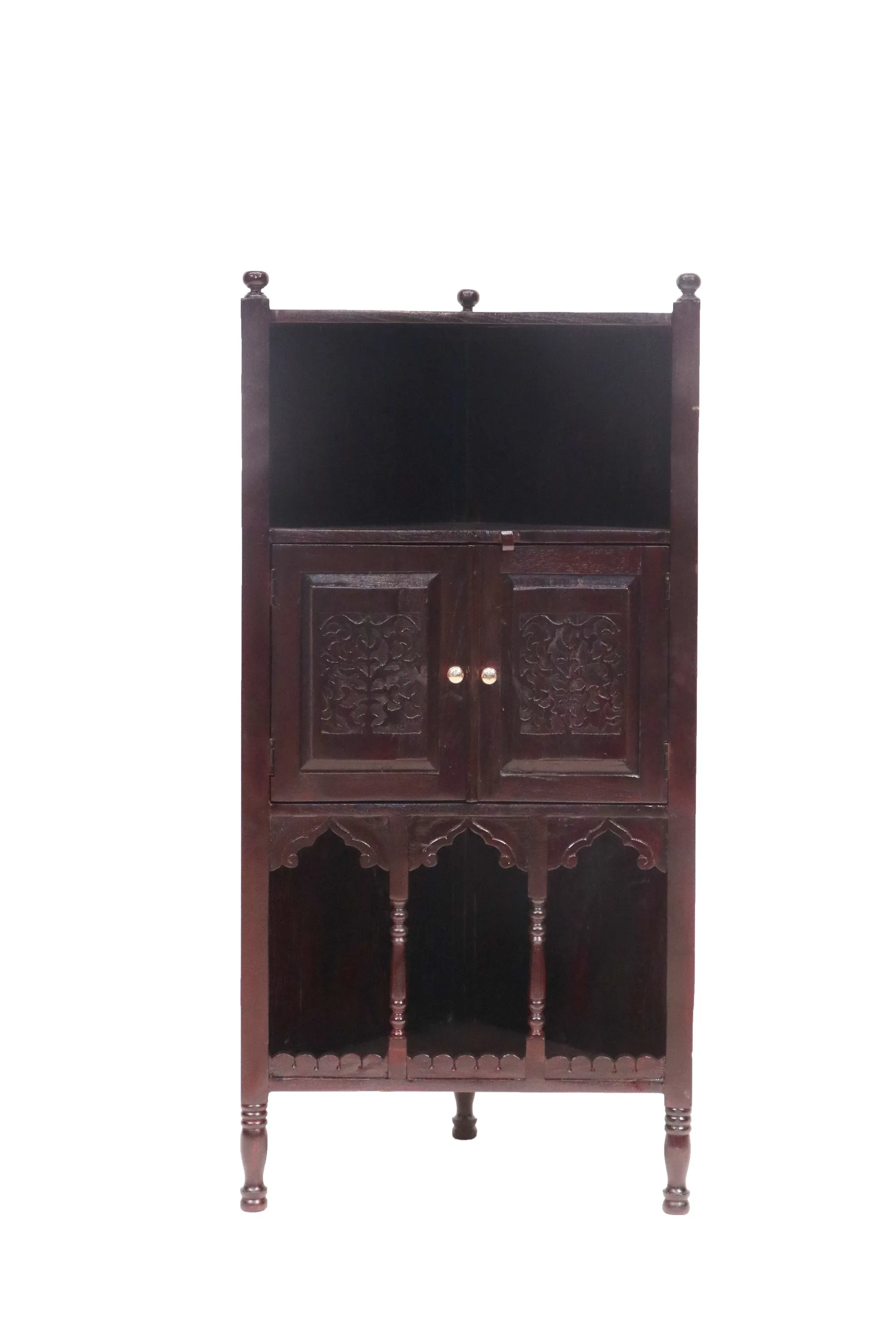 Classical Teak Southern Corner Cabinet