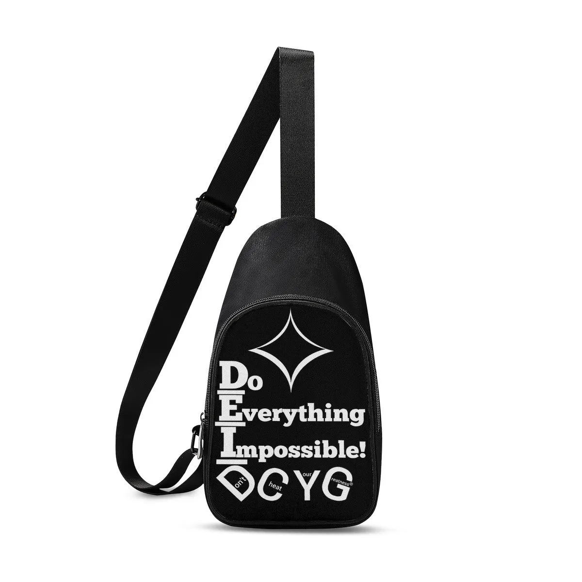 Copy of DCYG DEI White & Black  Chest Bag