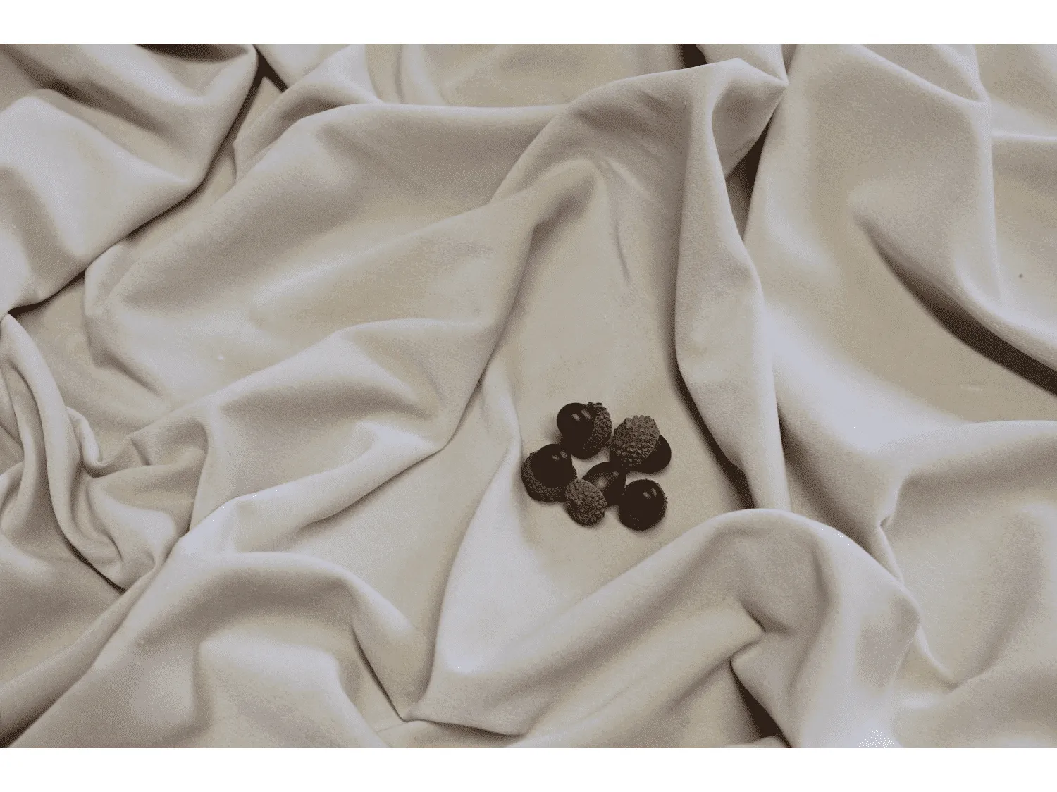 CREAM - Cotton Dressmaking Velvet / Velveteen Fabric - Lightweight-BY Truly Sumptuous