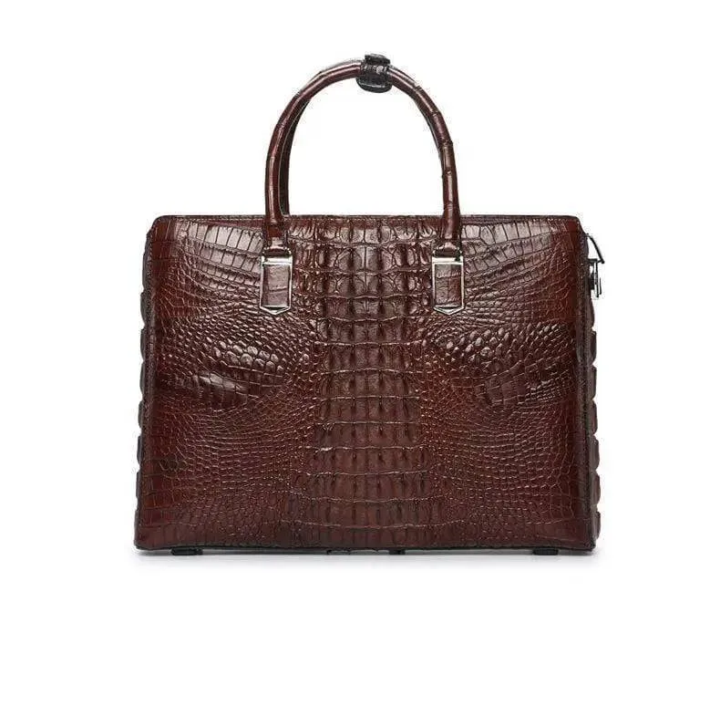 Crocodile Leather Briefcase Laptop  Bag