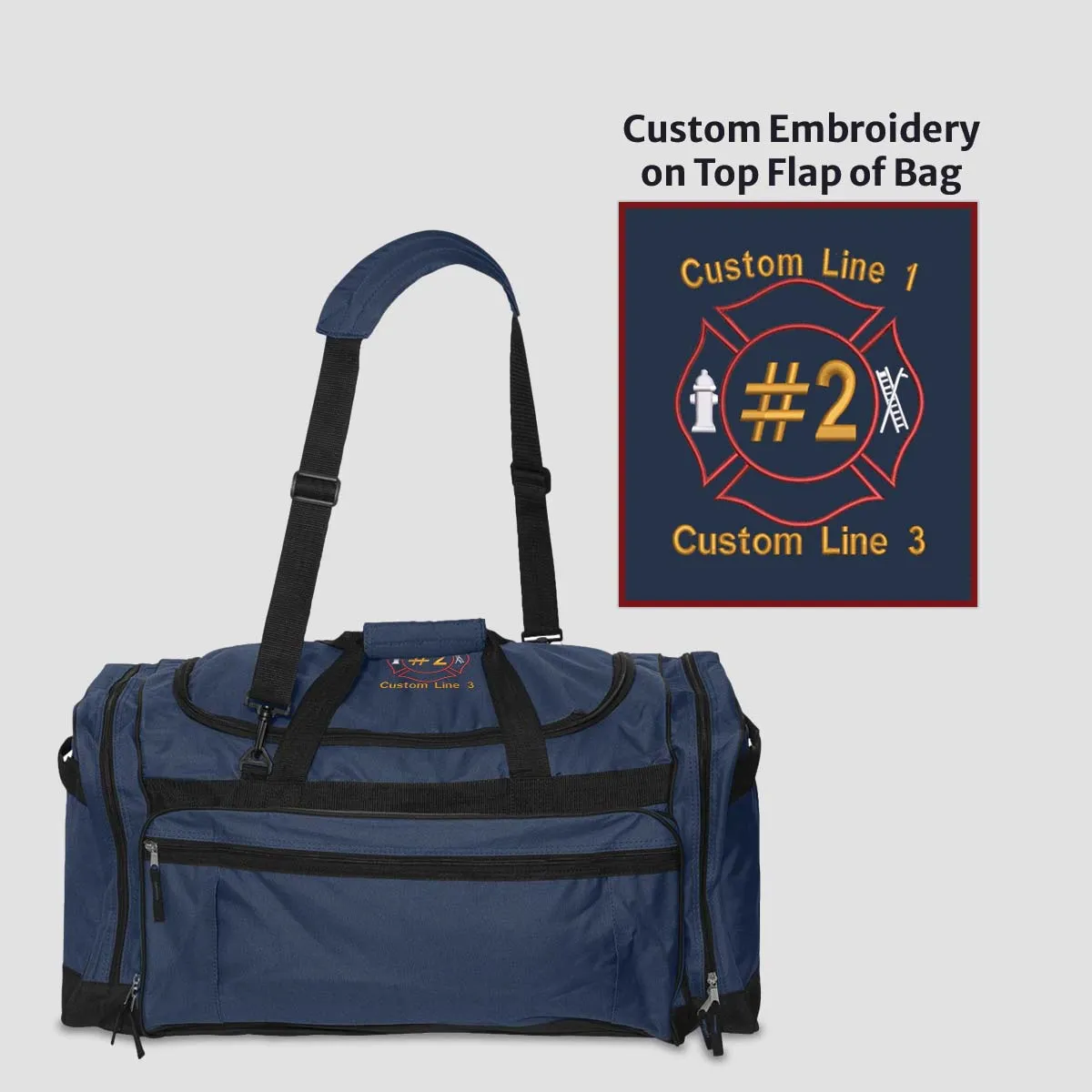 Customized 27" Large Duffel Bag with with Maltese Embroidery