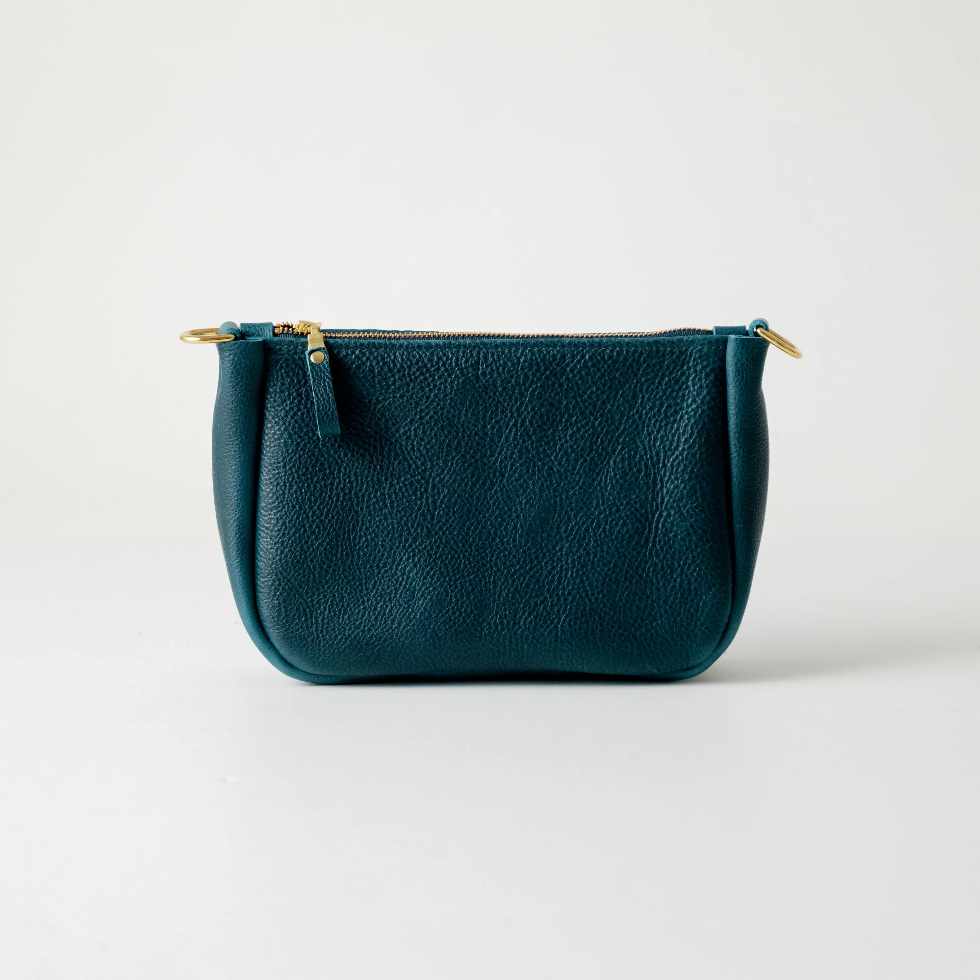 Dark Teal Bulldog Medium Crossbody Bag