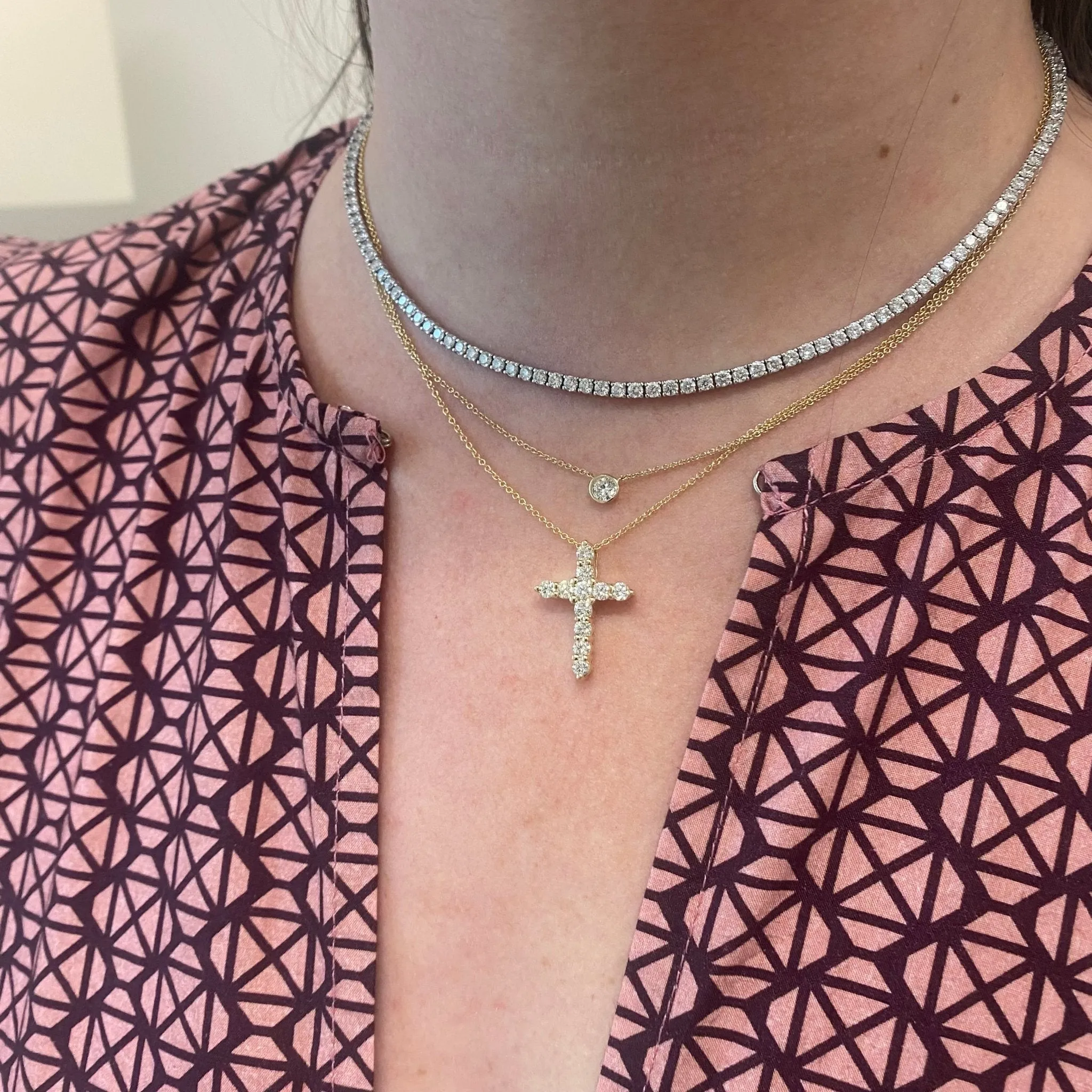 Diamond Cross Necklace