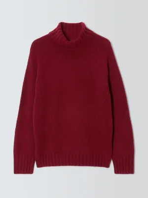 Donegal wool-blend roll-neck jumper