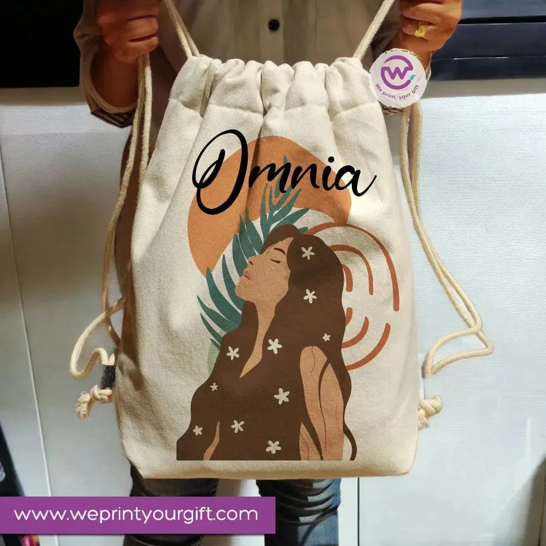 Drawstring Bag -Line art