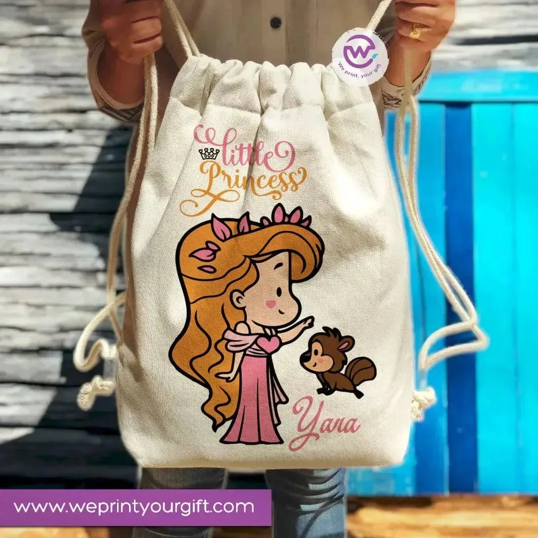 Drawstring Bag -princess