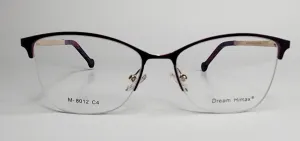 Dream Himax M-8012 Purple Gold Metal Fashion Eyeglasses