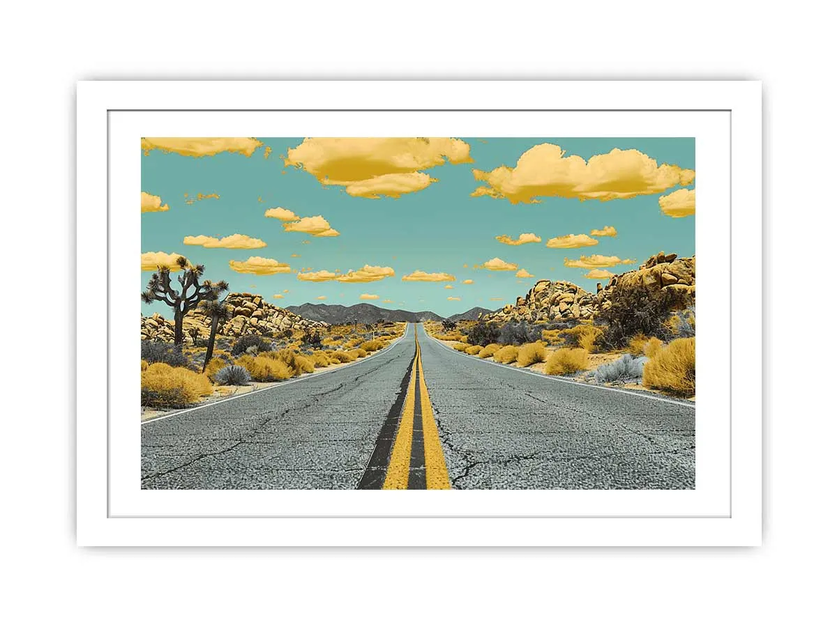 Dream Road Framed Print - High-Resolution Art with Archival Quality Frame for Home Decor